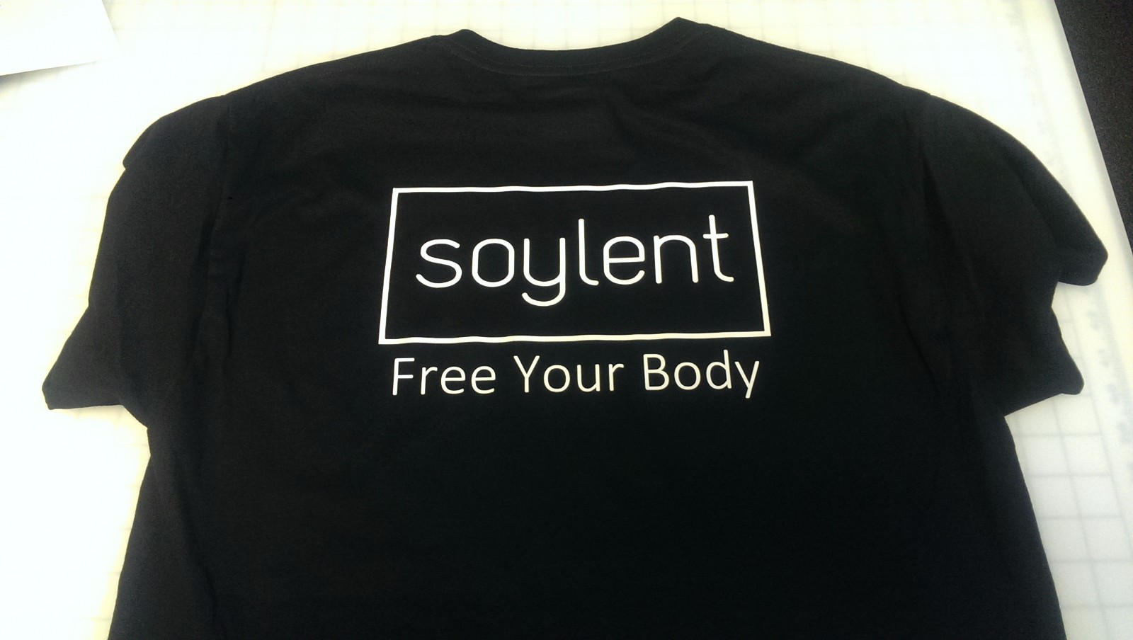 Soylent Free Your Body T-Shirt – Powdered Food Replacement – Free Shipping