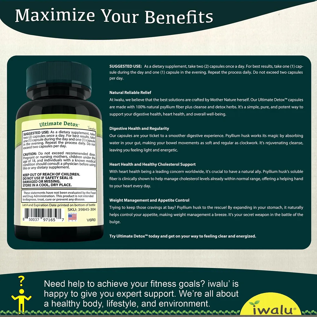 Best Detox Cleanse For Weight Loss | Best Supplement Capsules FREE SHIP