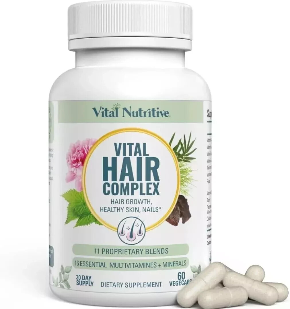 Vital Hair Complex – Biotin & B Vitamin Hair Supplement for Women & Men – Health