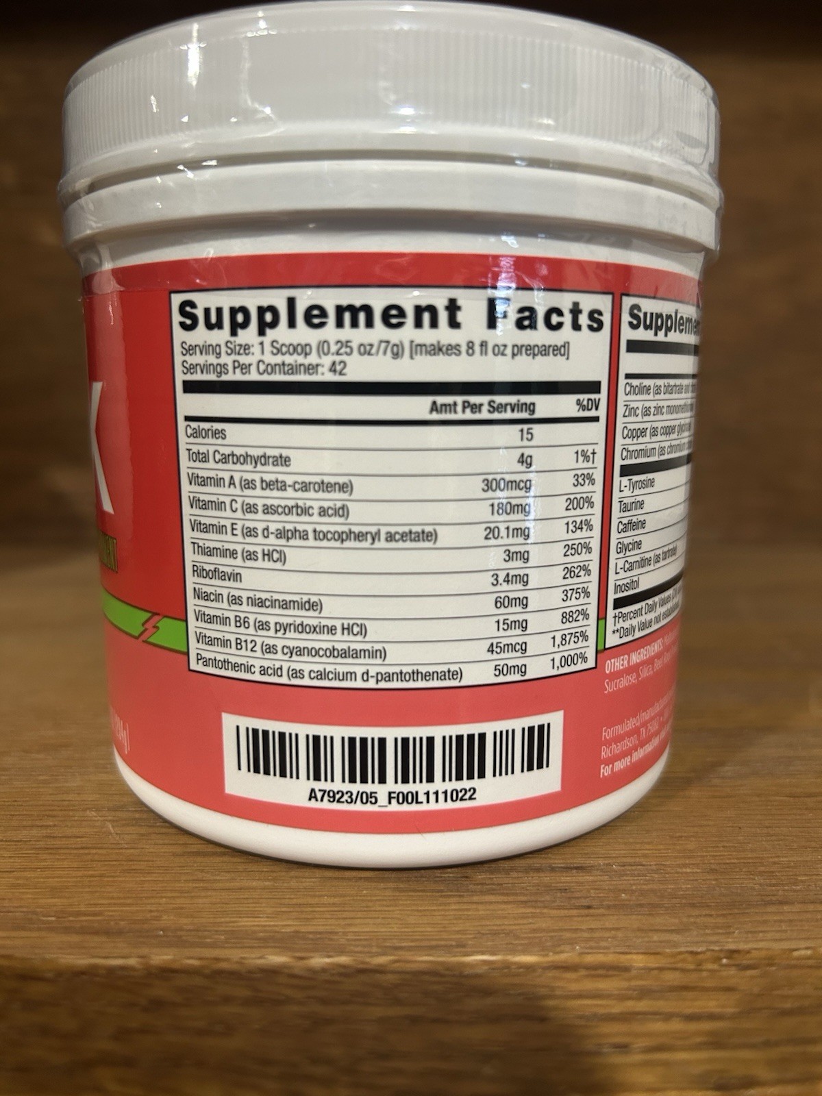 AdvoCare Spark Energy Drink Mix Powder Strawberry A7923/05 Exp 12/26