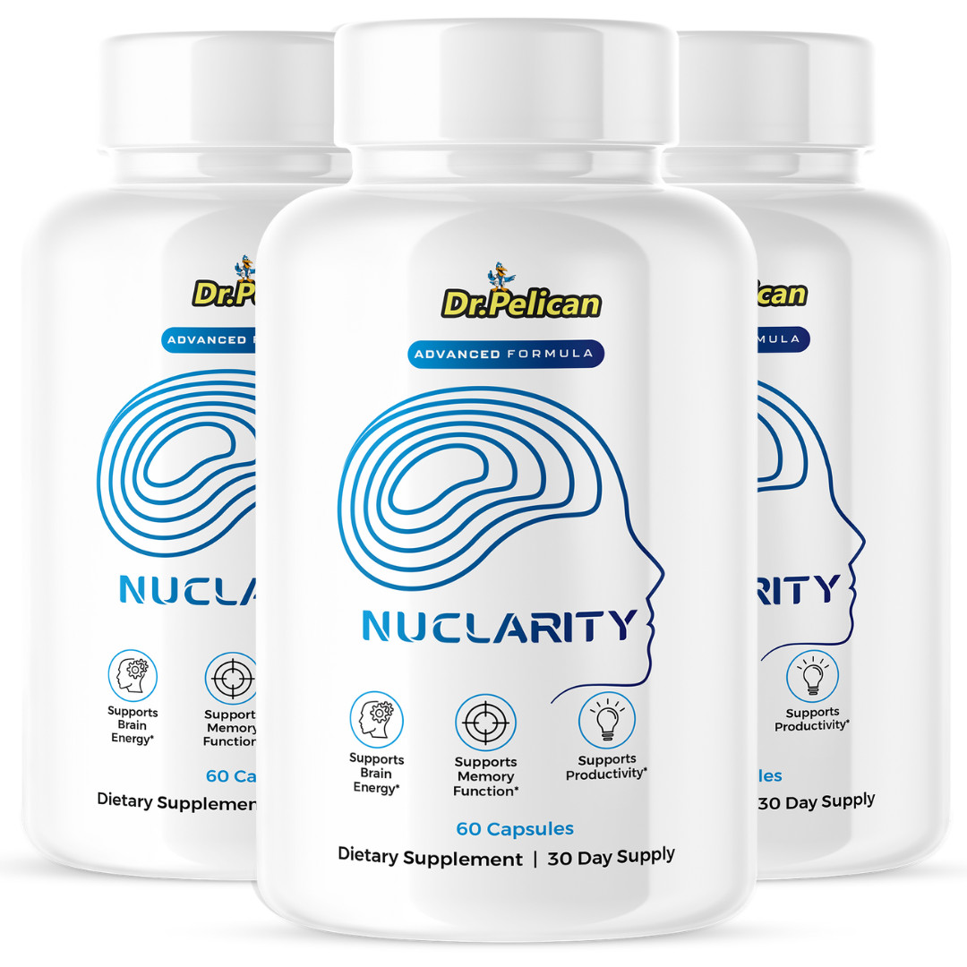 Nuclarity- Brain Support- 3 Bottles- 180 Capsules