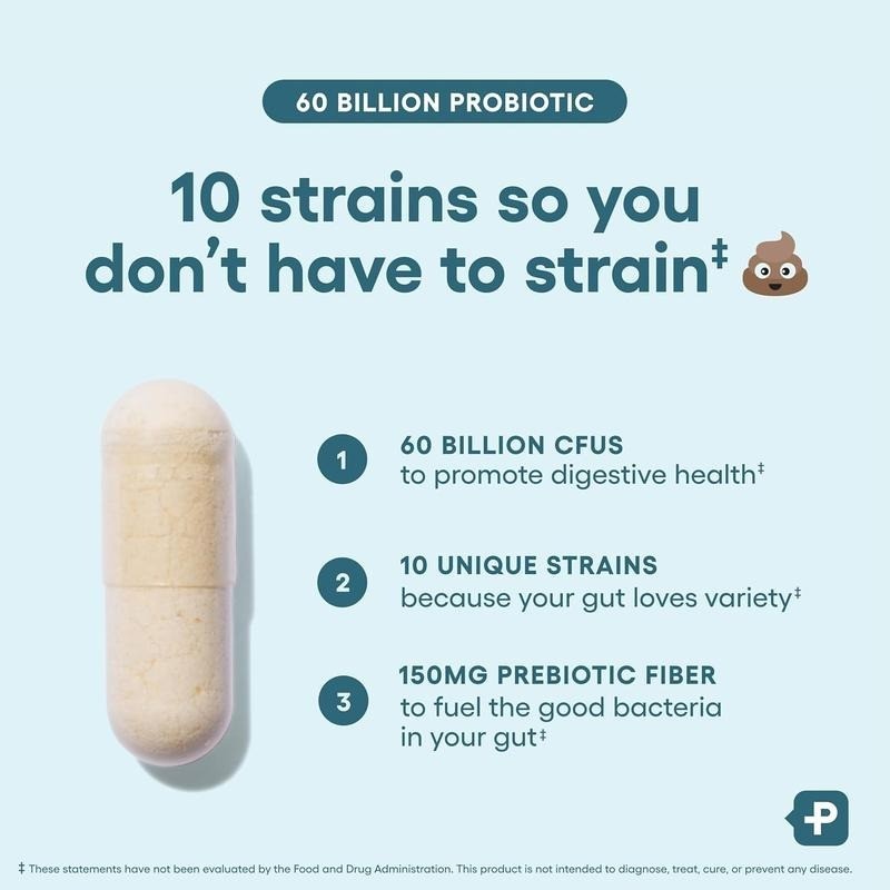 Physician’s Choice Probiotics 60 Billion CFU10 Strains + Organic Prebiotics NEW