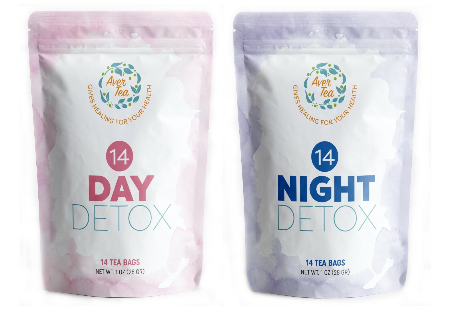 AverTea 14 Day and Night Detox Cleanse Weight Loss Tea Natural Organic slimming