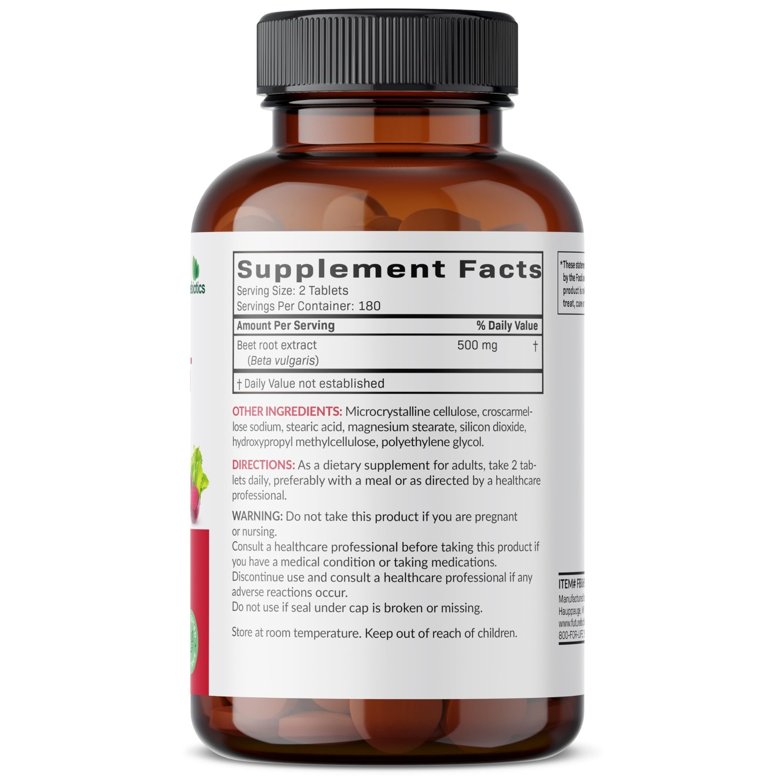 Extra Strength Beet Root Supplement, Non-GMO, 360 Veggie Tablets for Energy Boos