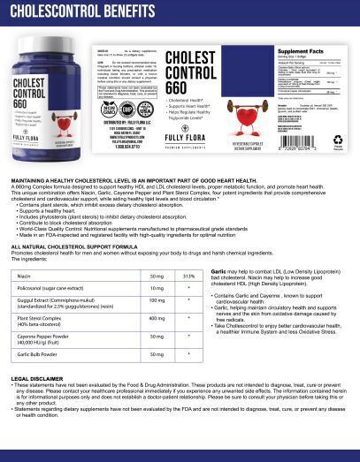 Calcium 1000mg Legs Muscle Support & Cholesterol 660 Heart Supplement 60 Caps