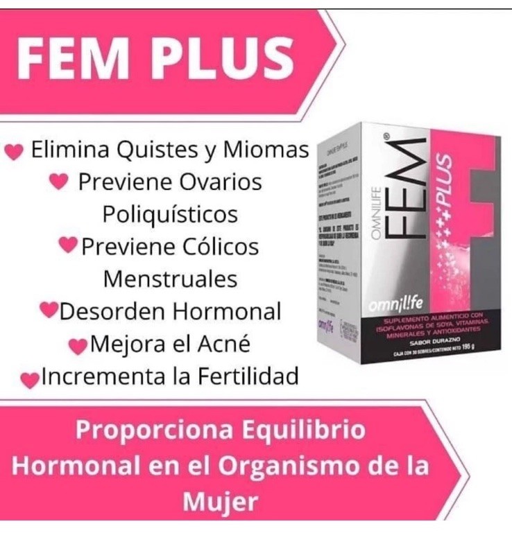 OML Fem Omnilife Sabor Durazno Box with 30 Sachets