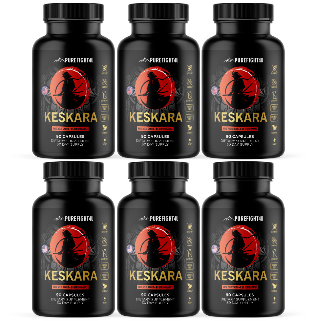 Keskara Raise Your Sword Male High Performance Supplement 90 Capsules 6 Bottles
