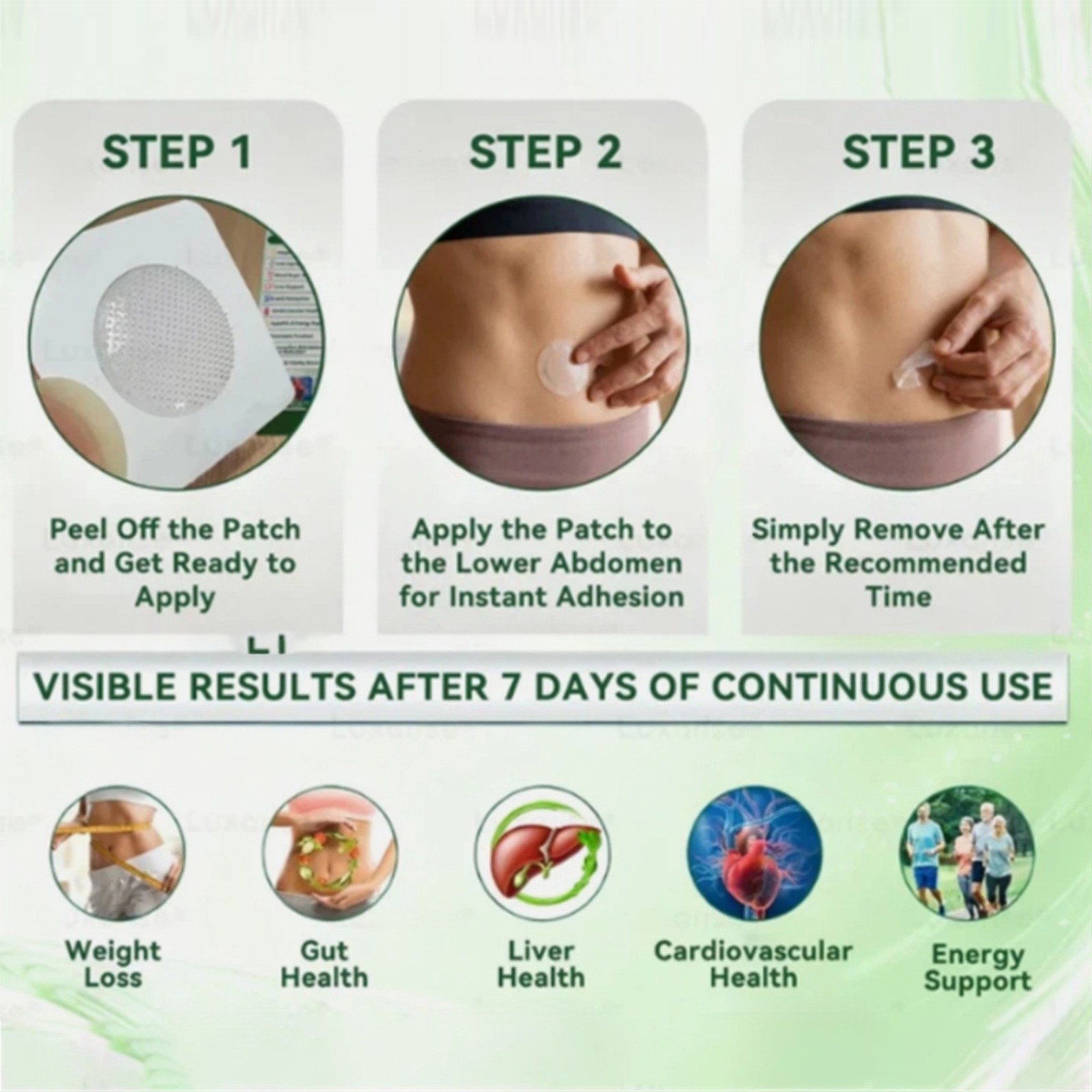 Moringa 10-IN-1 Nano Advanced Microneedle Patch Slimming – 7pcs/box (1-5 BOX)
