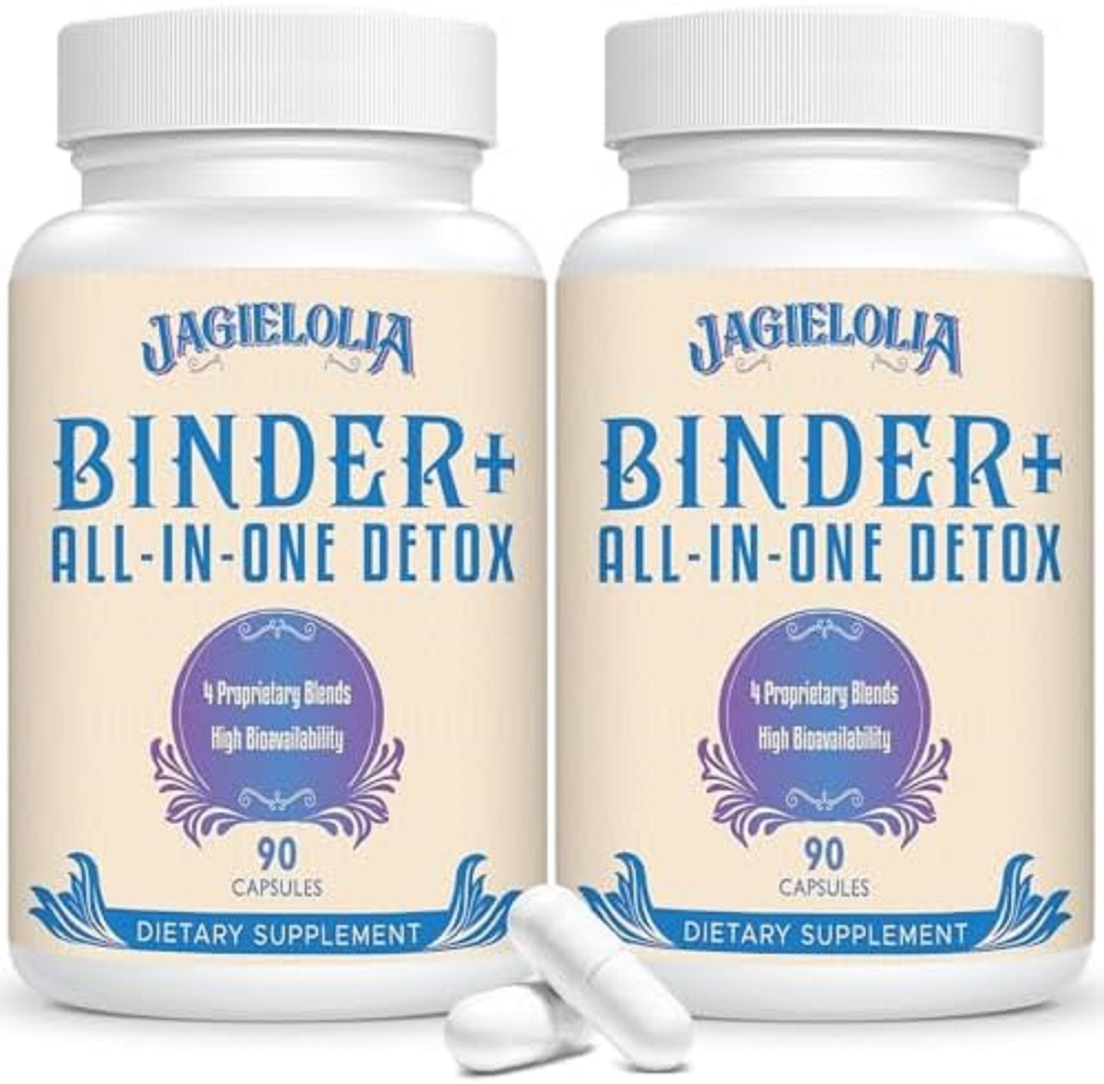 All-In-One Detox Binder Supplement 1500 MG – High 90 Count (Pack of 2)