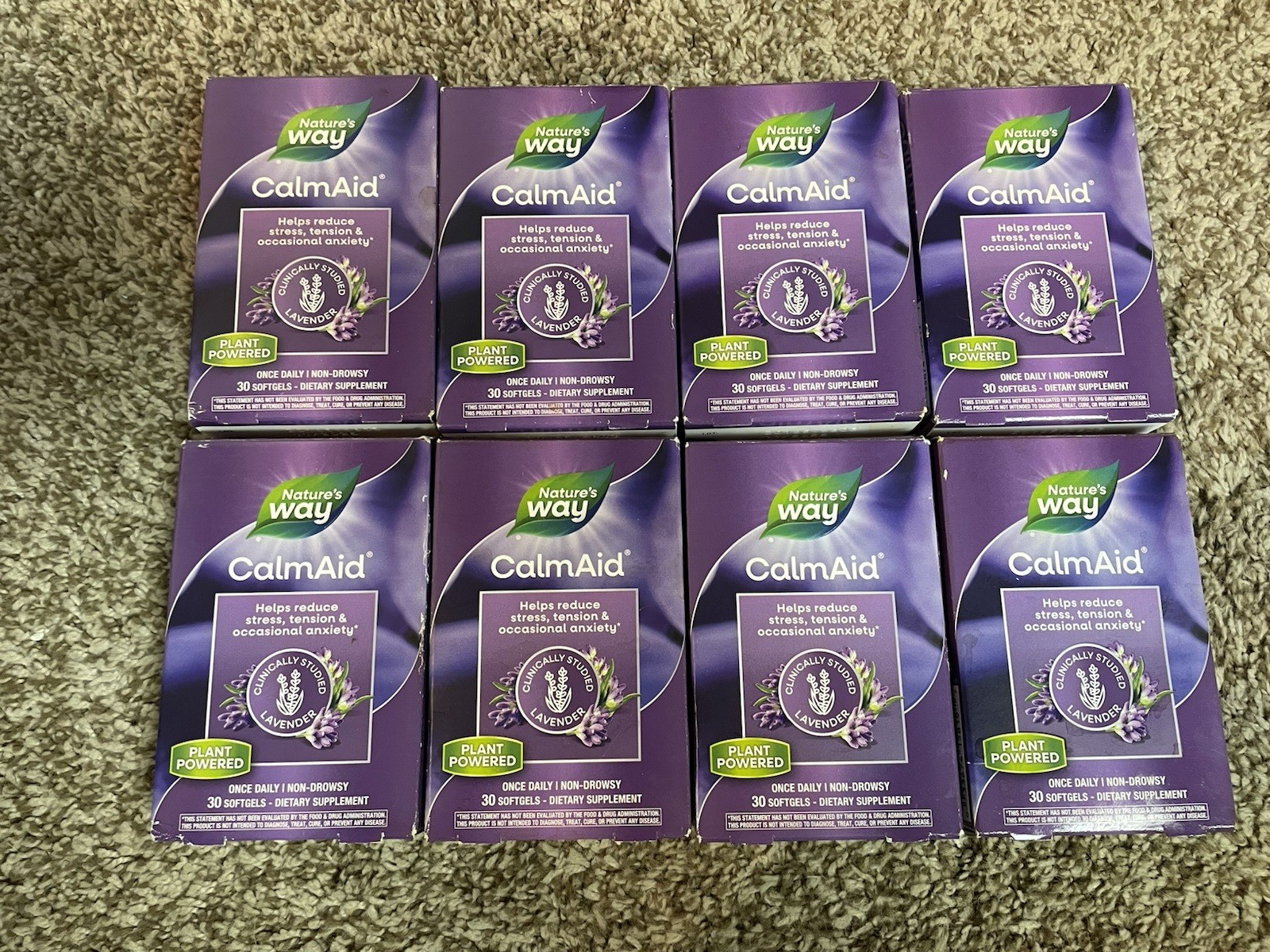 8x Nature’s Way Calm Aid – Lavender – 30 Softgels Exp 11/2026 – FREE SHIPPING !