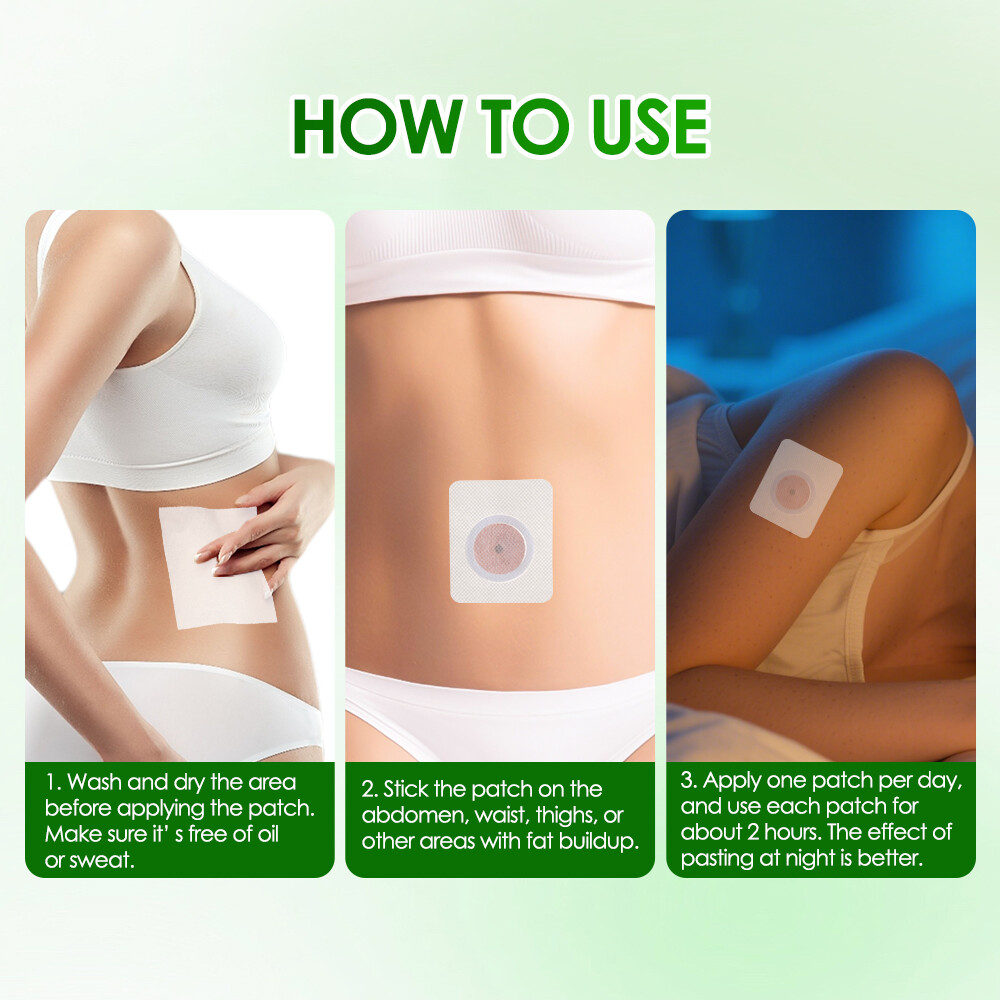 60PCS Slim Patch Weight Loss Slimming Diets Pads Detox Burn Fat Adhesive