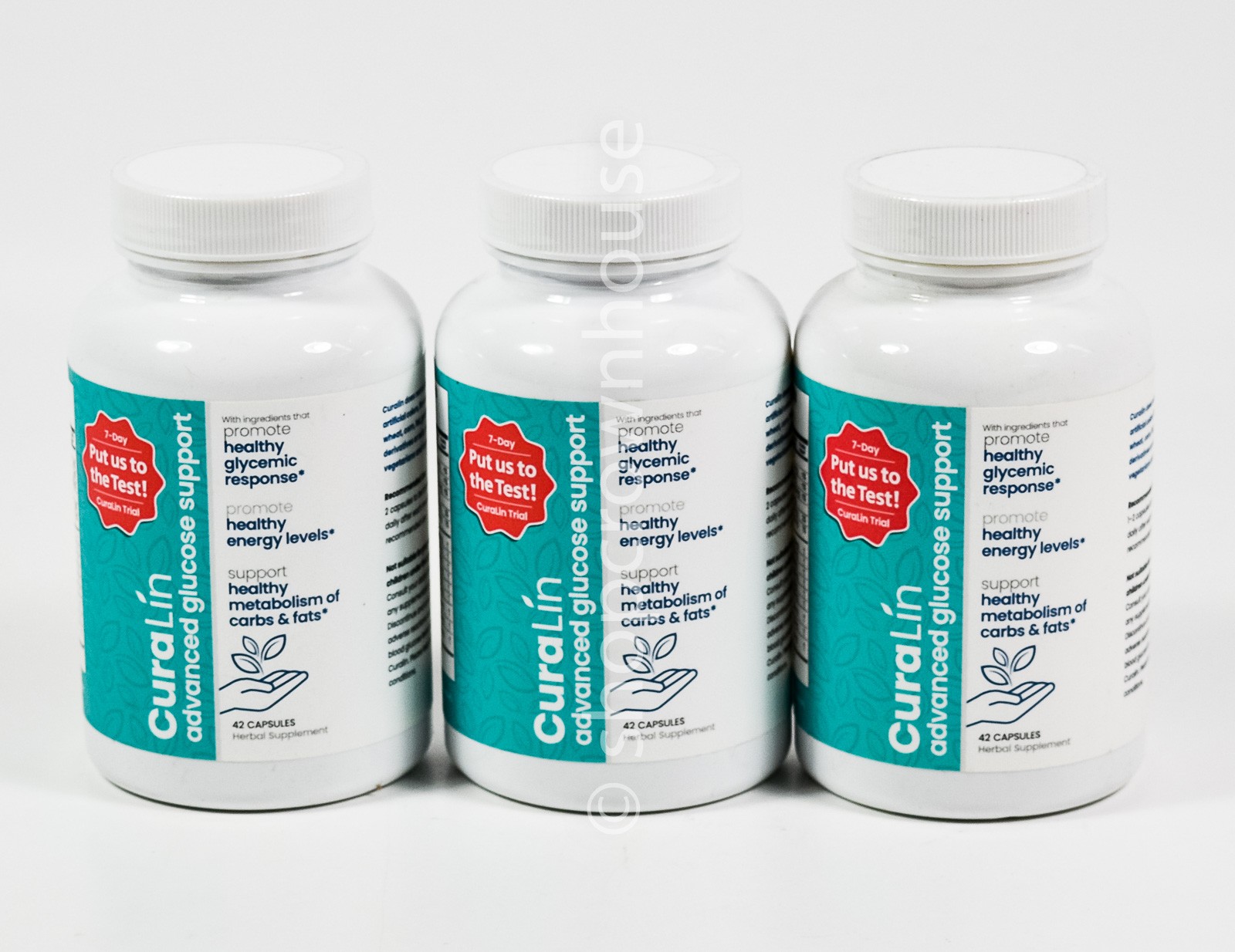 Lot of 3 Curalin herbal supplement by Curalife 42 capsules 11/2026