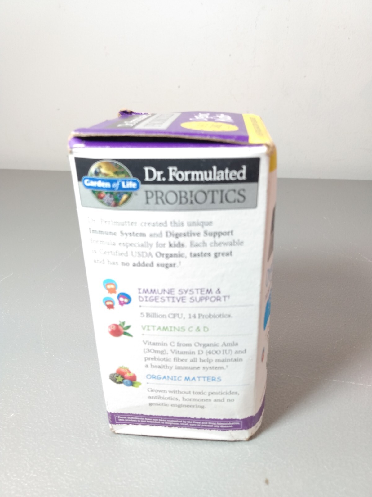 Garden of Life Dr Formulated Kids Organic Probiotics – 30 Chews- Ex 12/2025 New