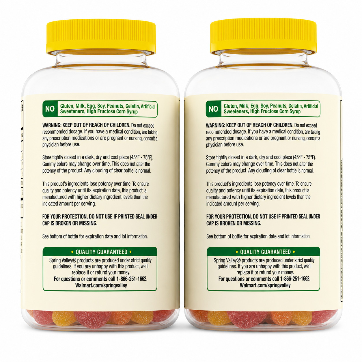 2 Pack Vitamin D3 Gummies 50mcg 300ct Immune Support Bone Health Vegetarian