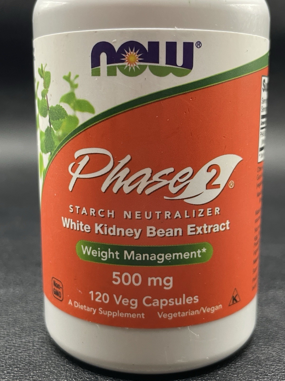 NOW FOODS Phase 2 500 mg 120 Veg Capsules Exp 1/2027 | White Kidney Bean Extract