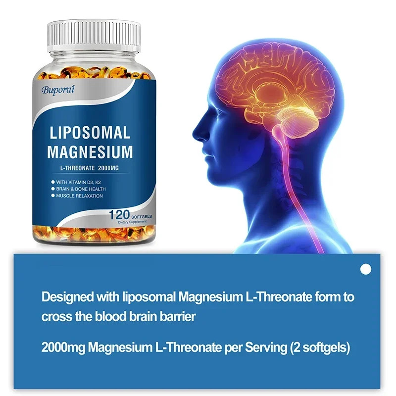 Liposomal Magnesium 120pcs – Aging Defense, Cellular Energy,Heart&Brain Function