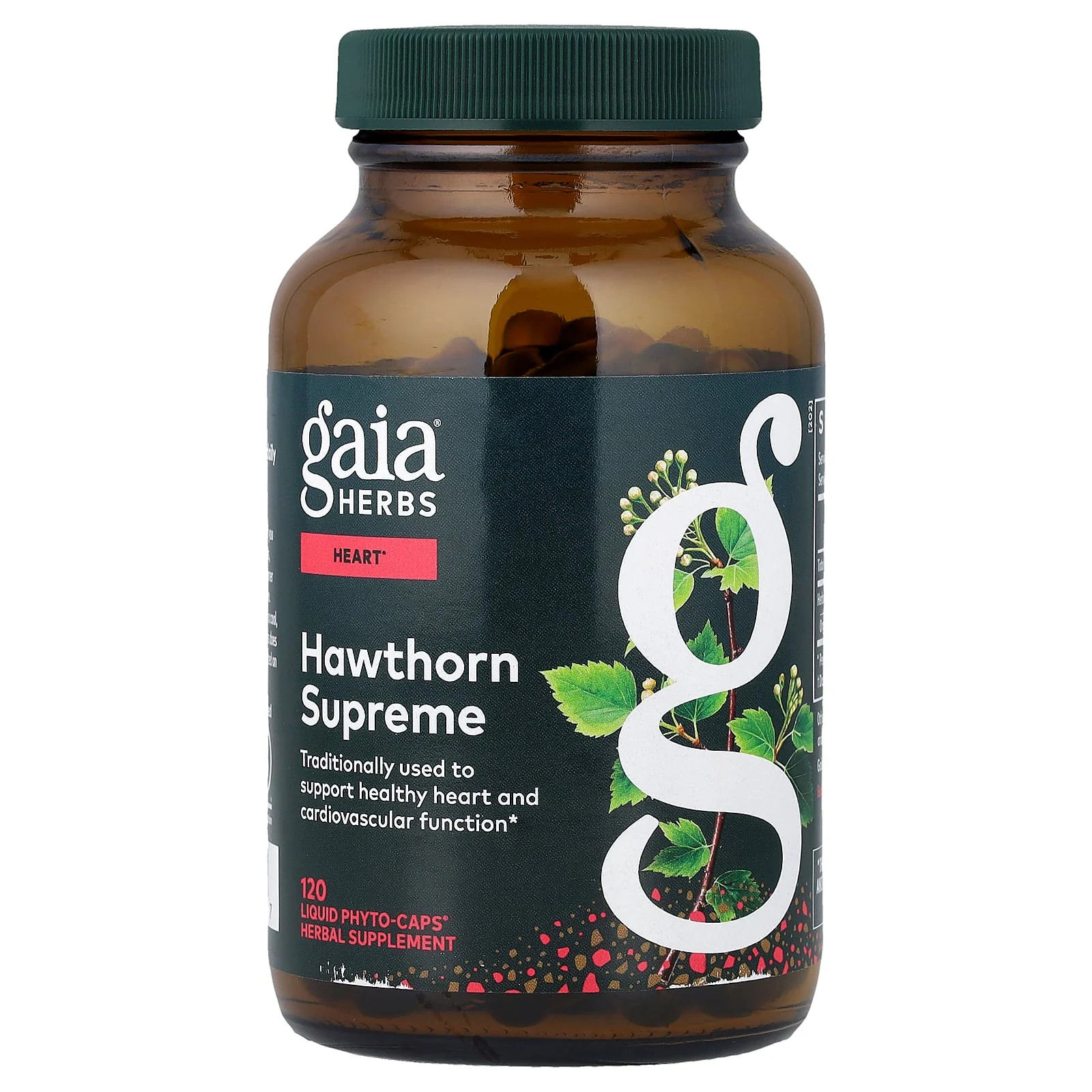 2 X Gaia Herbs, Hawthorn Supreme, 120 Liquid Phyto-Caps (500 mg per Capsule)
