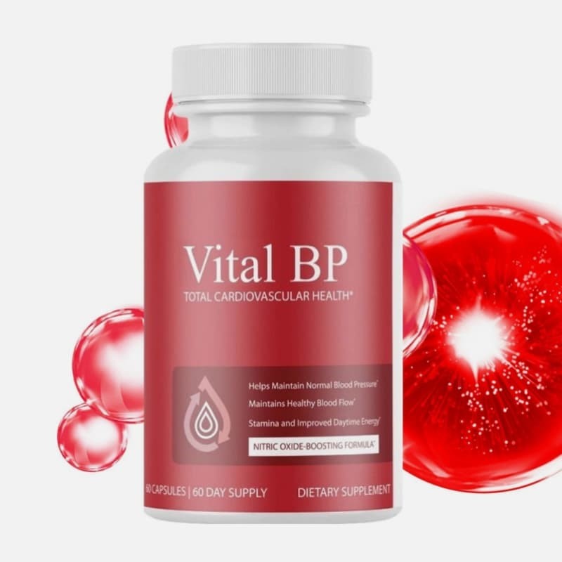 Vital BP Support Blood Flow – 60 Capsules Total Cardiovascular Health,