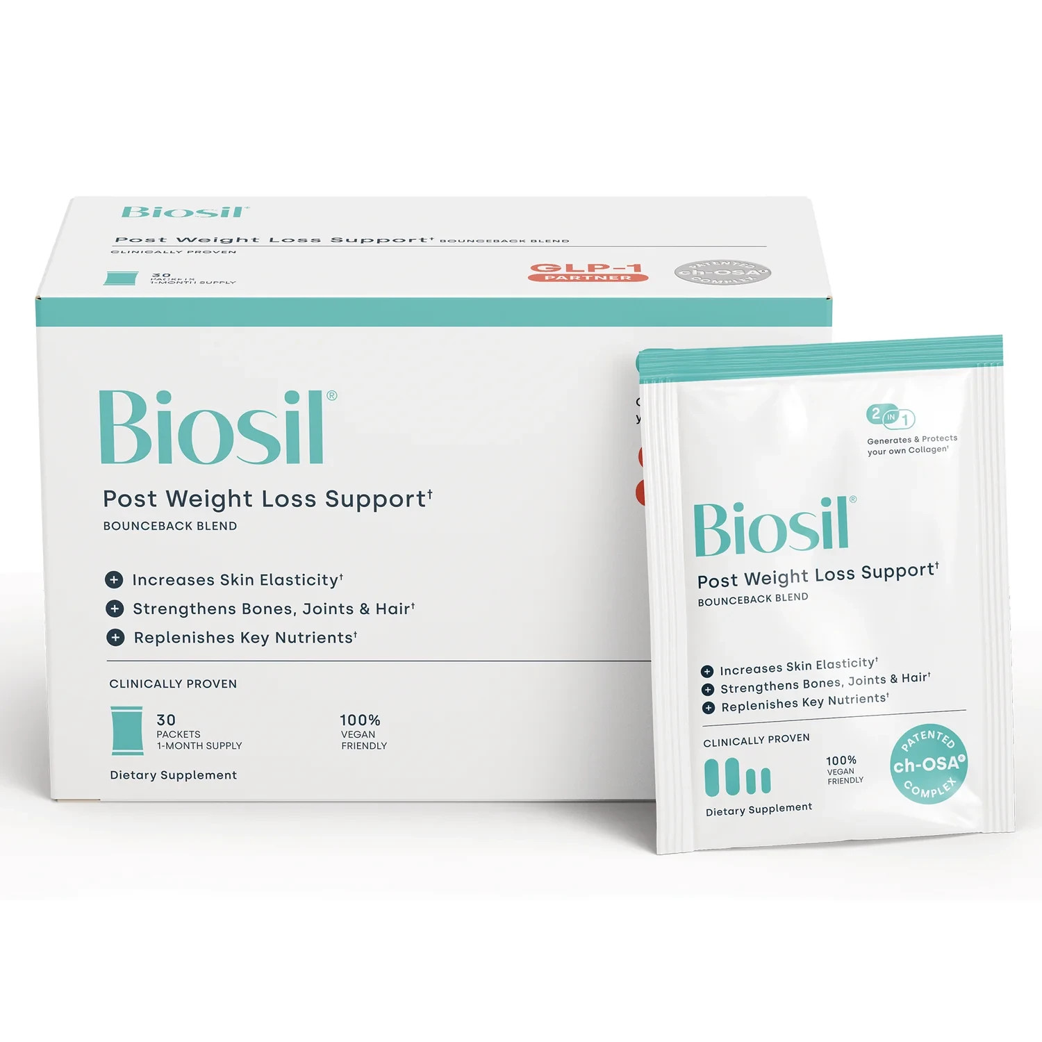 BioSil Collagen Generator for Post Weight Loss 60 Veg Capsules Exp: 11/30/26