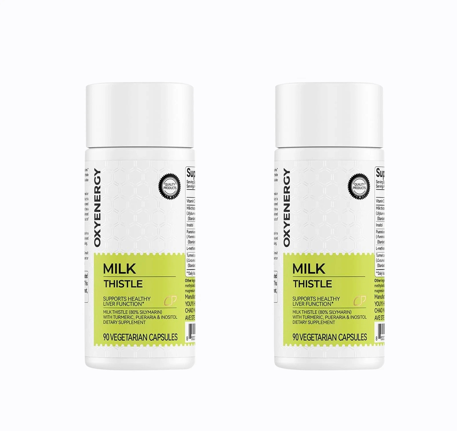 OxyEnergy Silymarin Milk Thistle 300mg with Vitamin C, Inositol & Pueraria