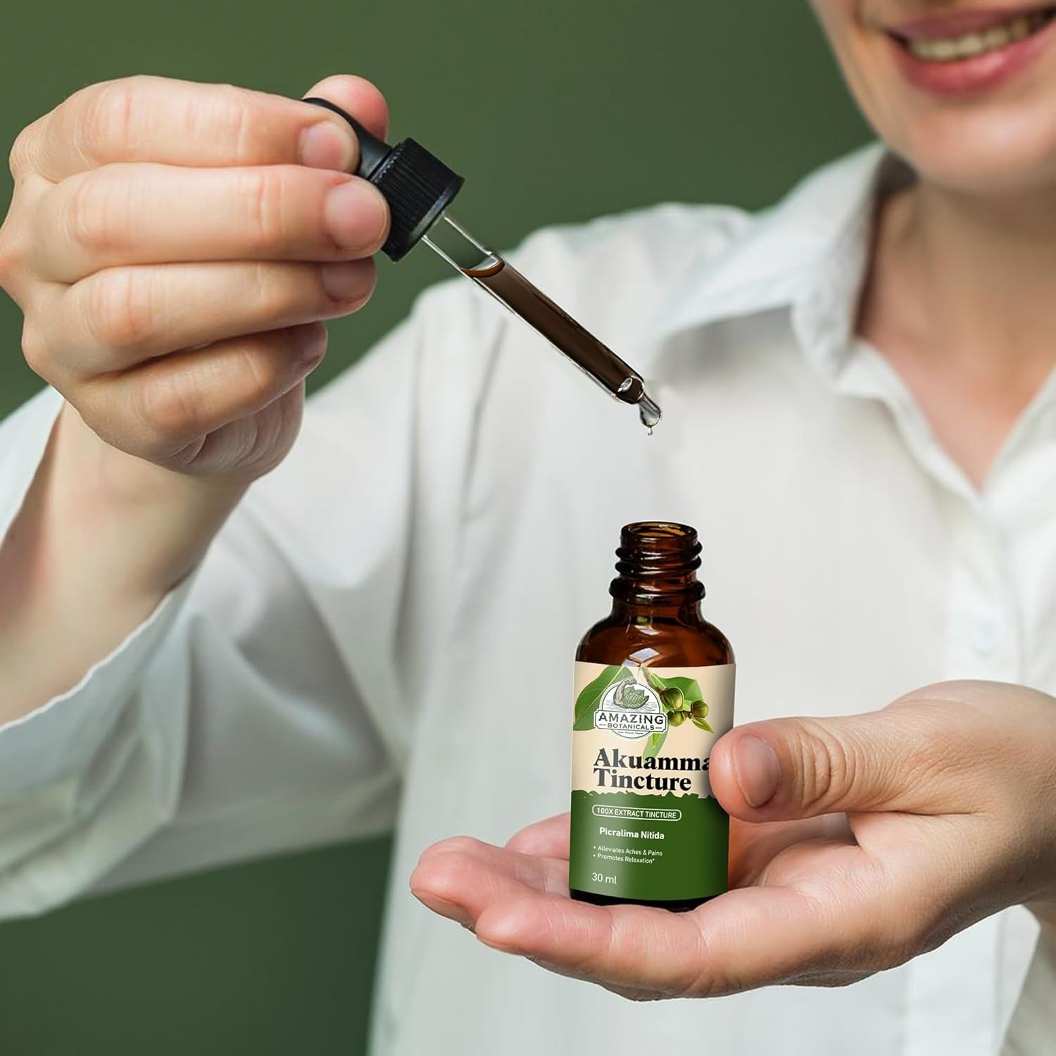 Akuamma 100X Extract Tincture 300000mg Amazing Botanicals 1oz High Potency