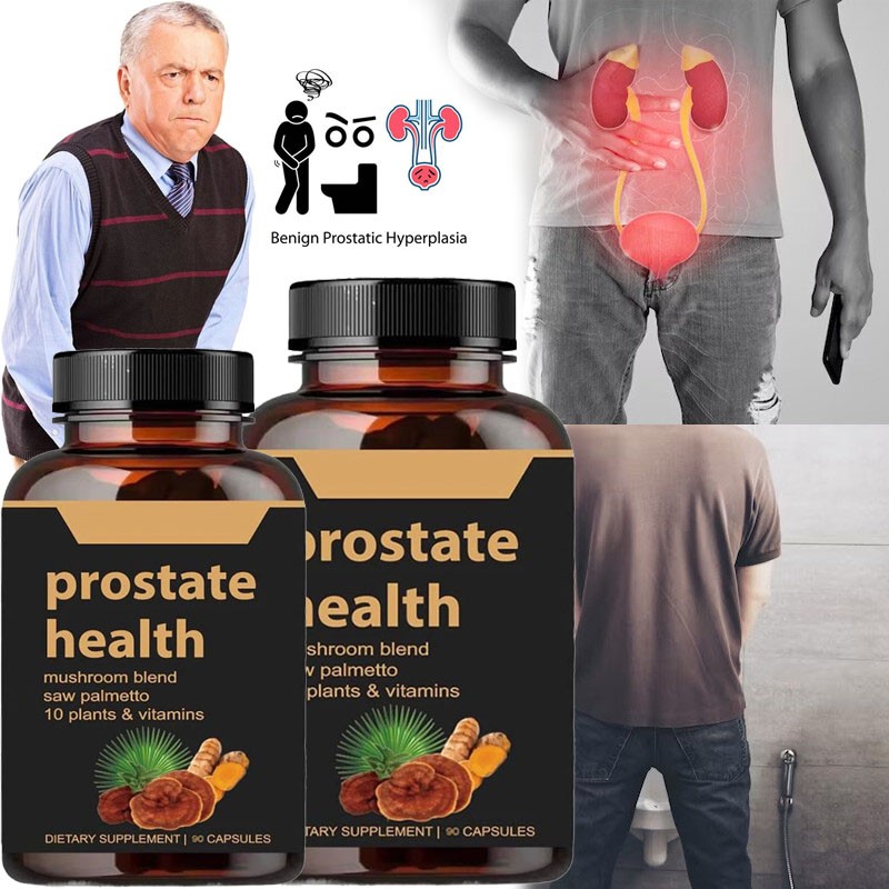 Prostate Health Capsules Support for Men’s Wellness plant-based Body-Care 90 Cap