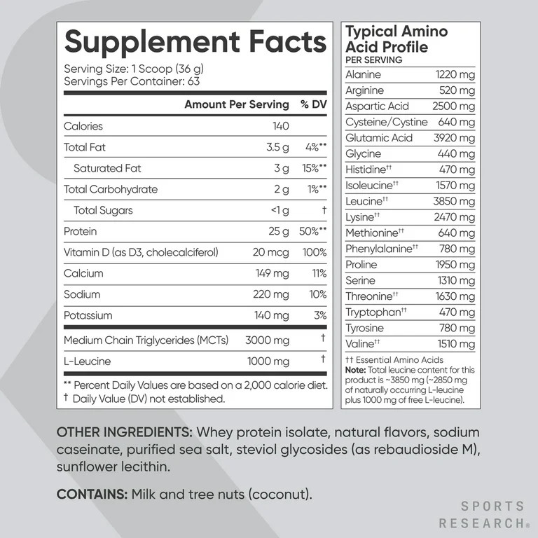 Whey Protein Isolate Vanilla (63 Servings) – 5lbs