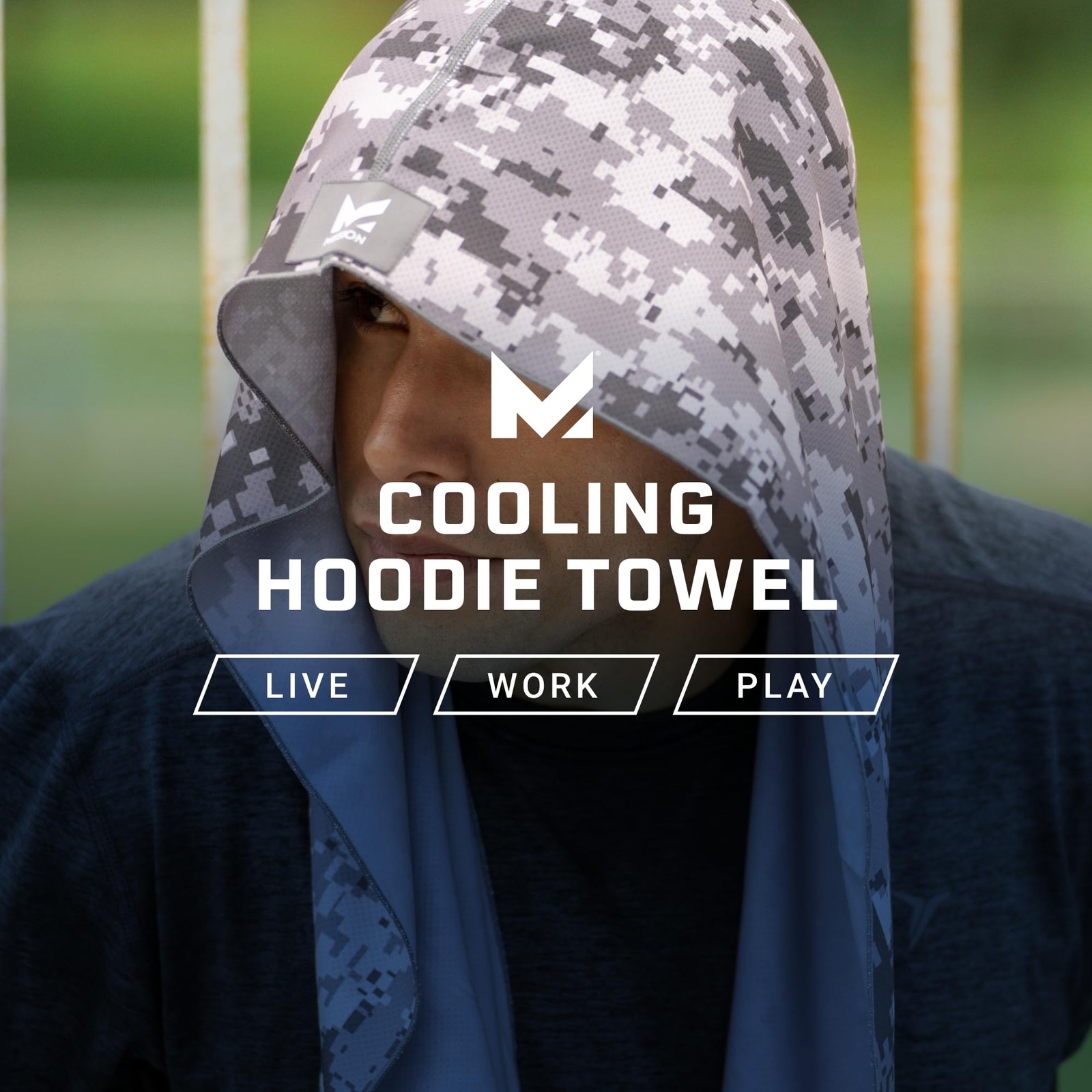 Cooling Hoodie Towel- Sport Hood Towel, Cools when Wet, UPF 50, Contours Your…