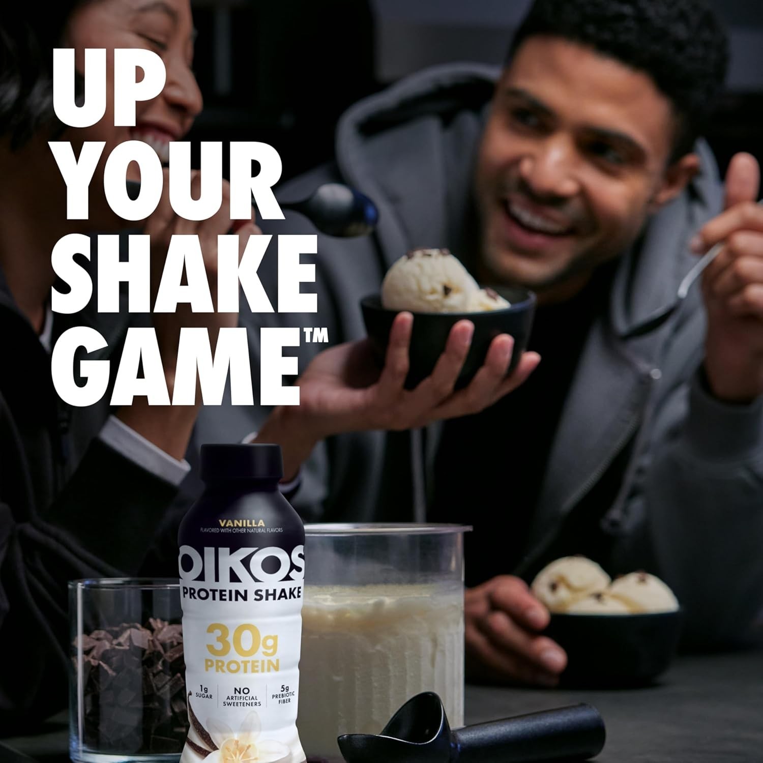 Oikos Protein Shake, Shelf Stable, Chocolate, 30g Protein, 12 fl oz