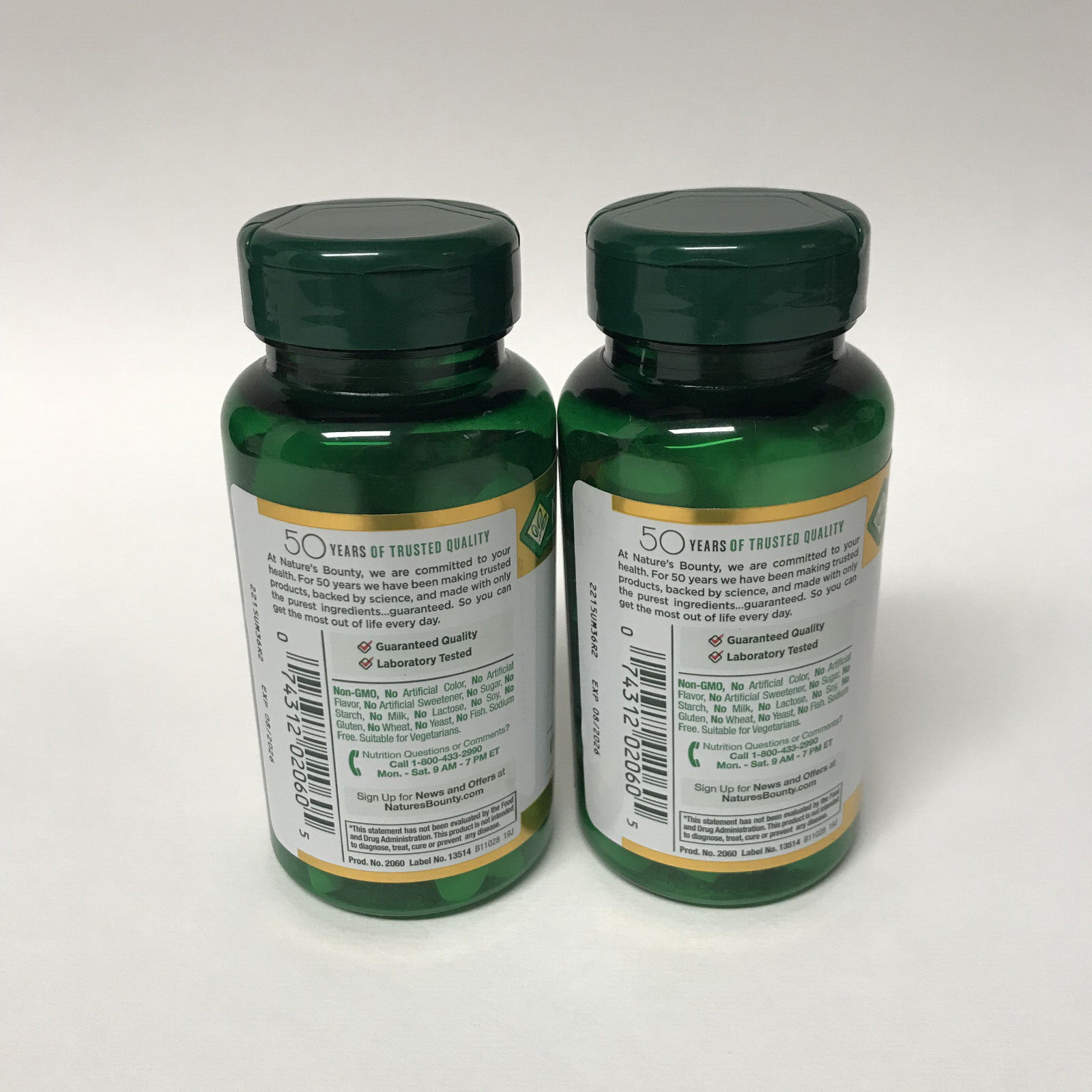 LOT of 2X Nature’s Bounty ZINC 50MG, 200 TABLETS (100ct each) | Immune Health