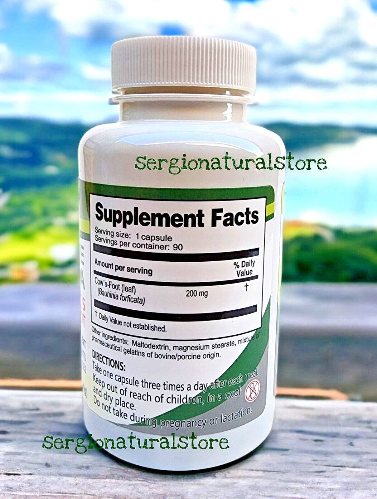 Bauhinia Forficata PATA DE VACA 90 Capsules Glucose and Cholesterol Support