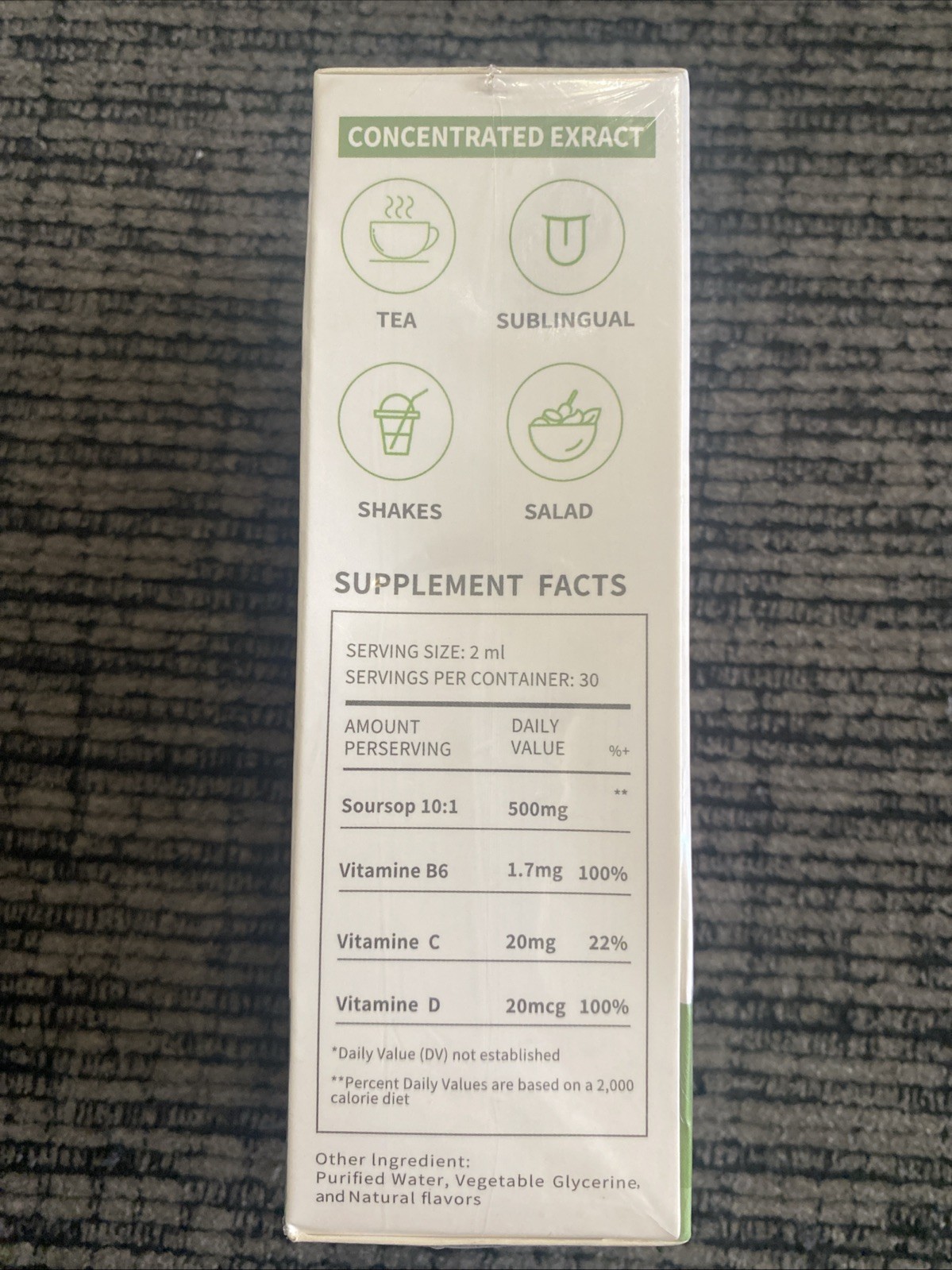 Soursop Organic Multivitamin Liquid Drops, Bitters 2 Fl Oz Sealed NIB 9/2026