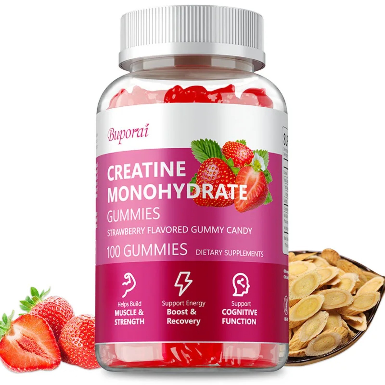 Creatine Monohydrate 100pcs – Promote Muscle Growth and Improves Endurance