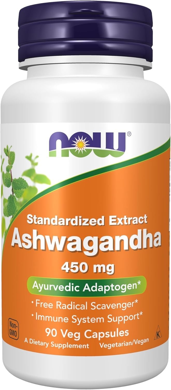 NOW Supplements, Ashwagandha (Withania somnifera) 450 mg (Standardized Extract),