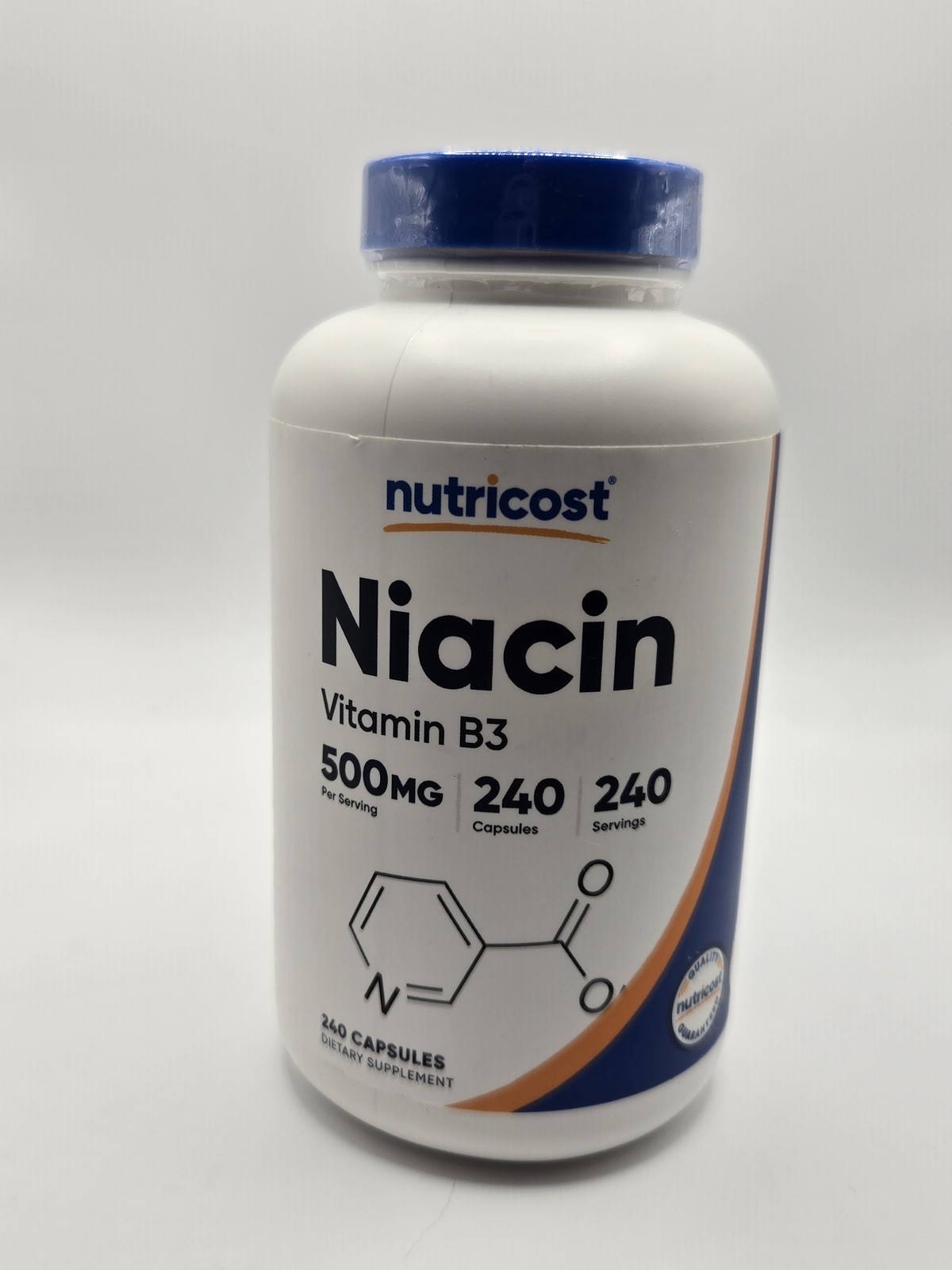 Nutricost Niacin Vitamin B3 500mg 240 Capsules Exp 1/29