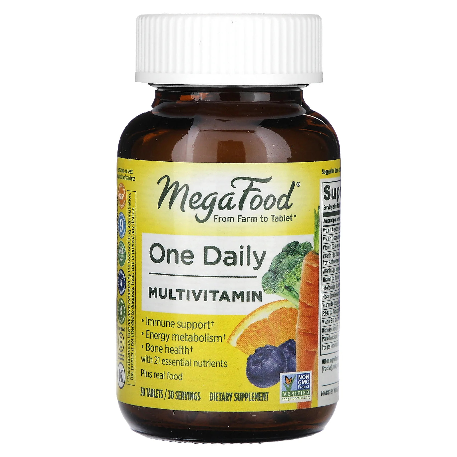 2 X MegaFood, One Daily Multivitamin, 30 Tablets