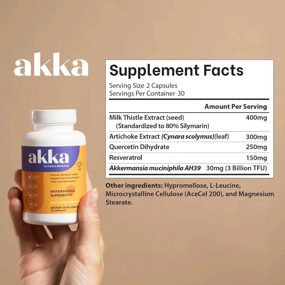 AKKA – Premium Liver Cleanse Detox & Repair Superbiotic,Gut Health, Milk Thistle