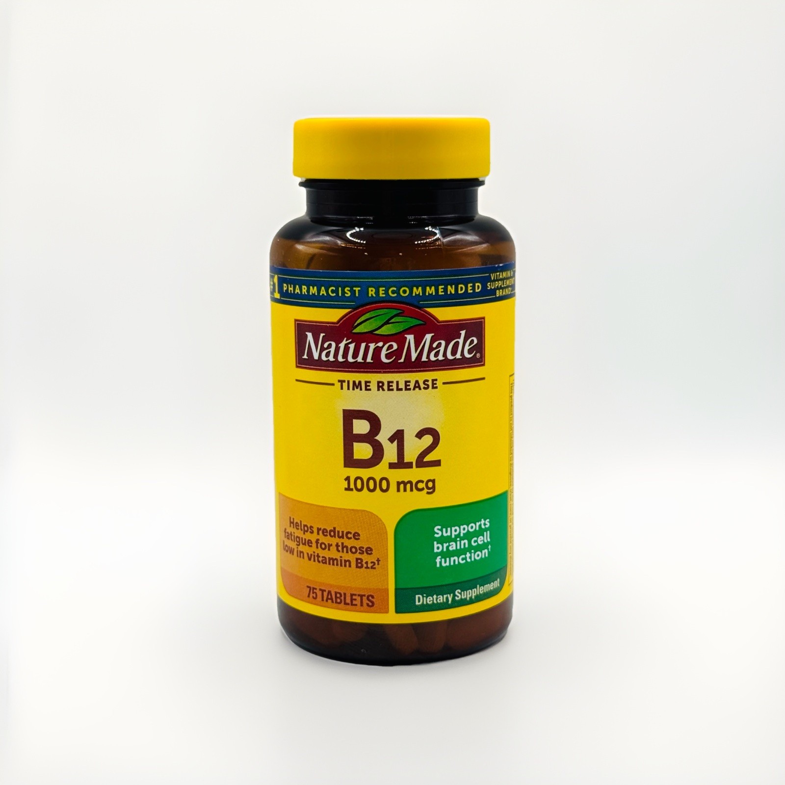Nature Made Time Release B12 1,000 mcg 75 Tabs Exp 12/2027