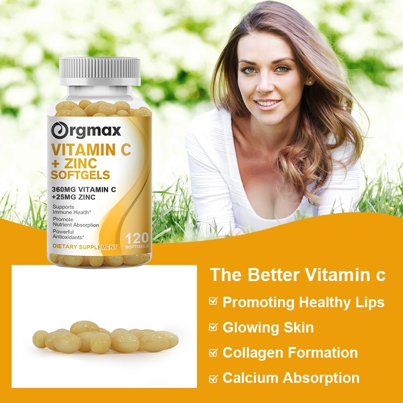 Vitamin C + Zinc Complex Promote Absorption Immune Support 240ct