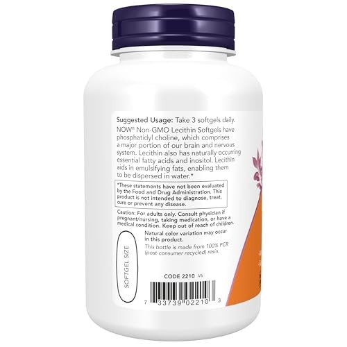 Supplements, Sunflower Lecithin 1200 Mg with Phosphatidyl Choline, 100 Softgels