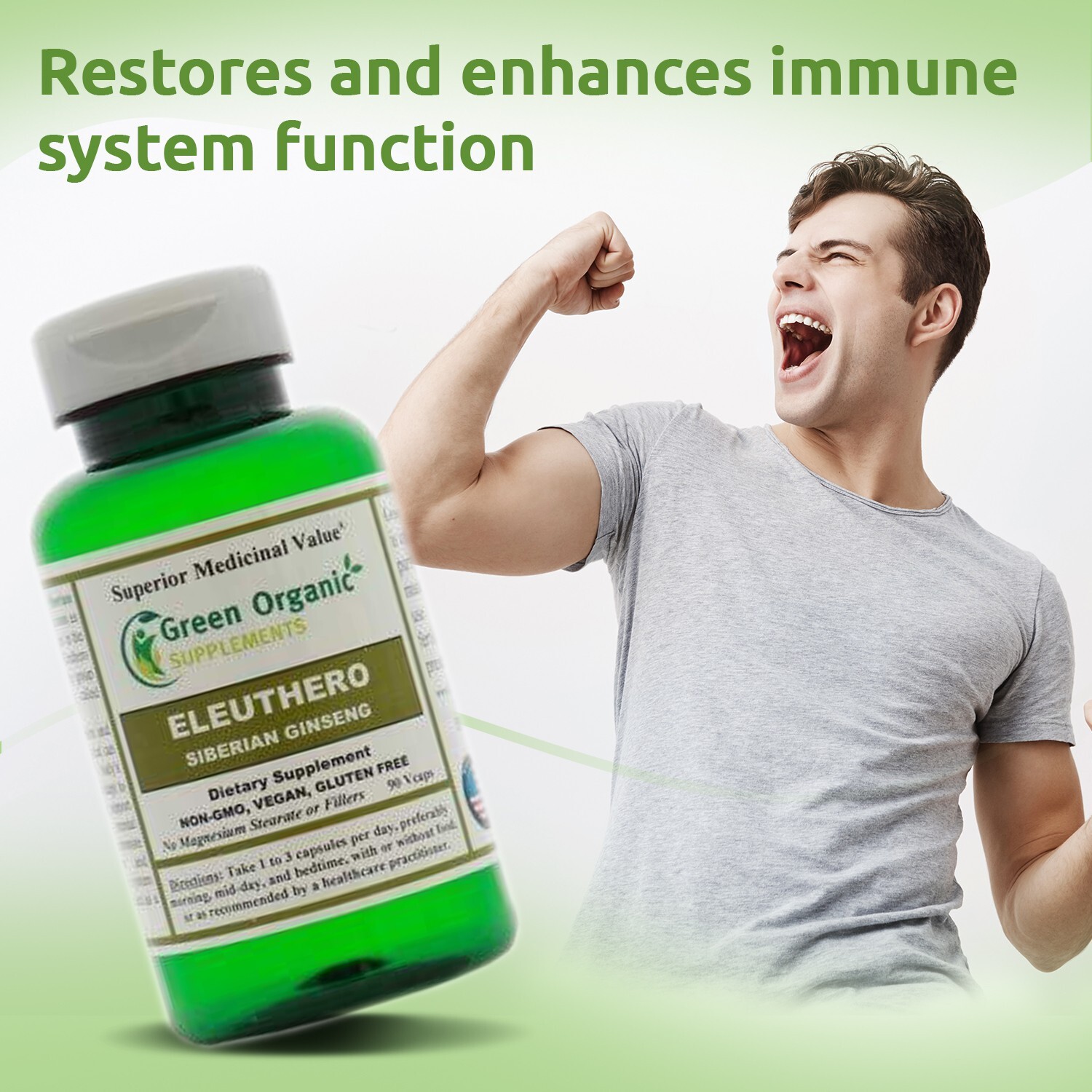 Green Organic Supplements’ Eleuthero, Siberian Ginseng