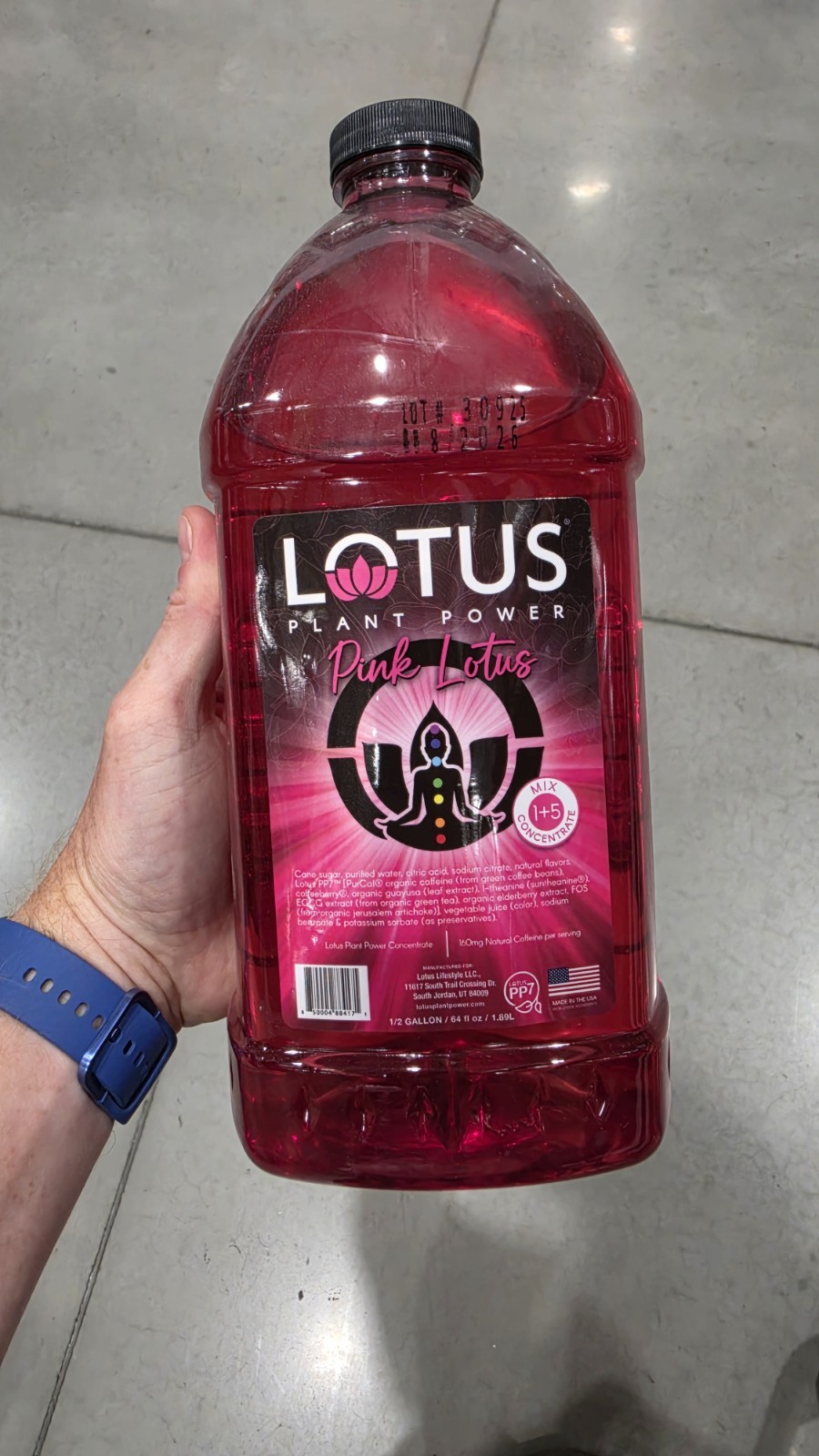 Lotus Plant Power Energy Drink 64 fl oz – White, Pink, Blue, Gold, Purple, Red