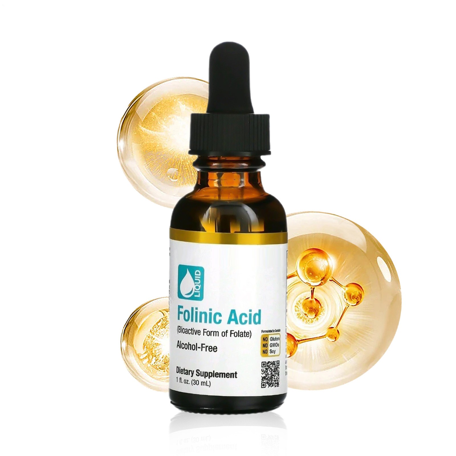Pack) (2 Nutrition Folinic Acid Bioactive Form Of Folate Alcohol Free 30ml