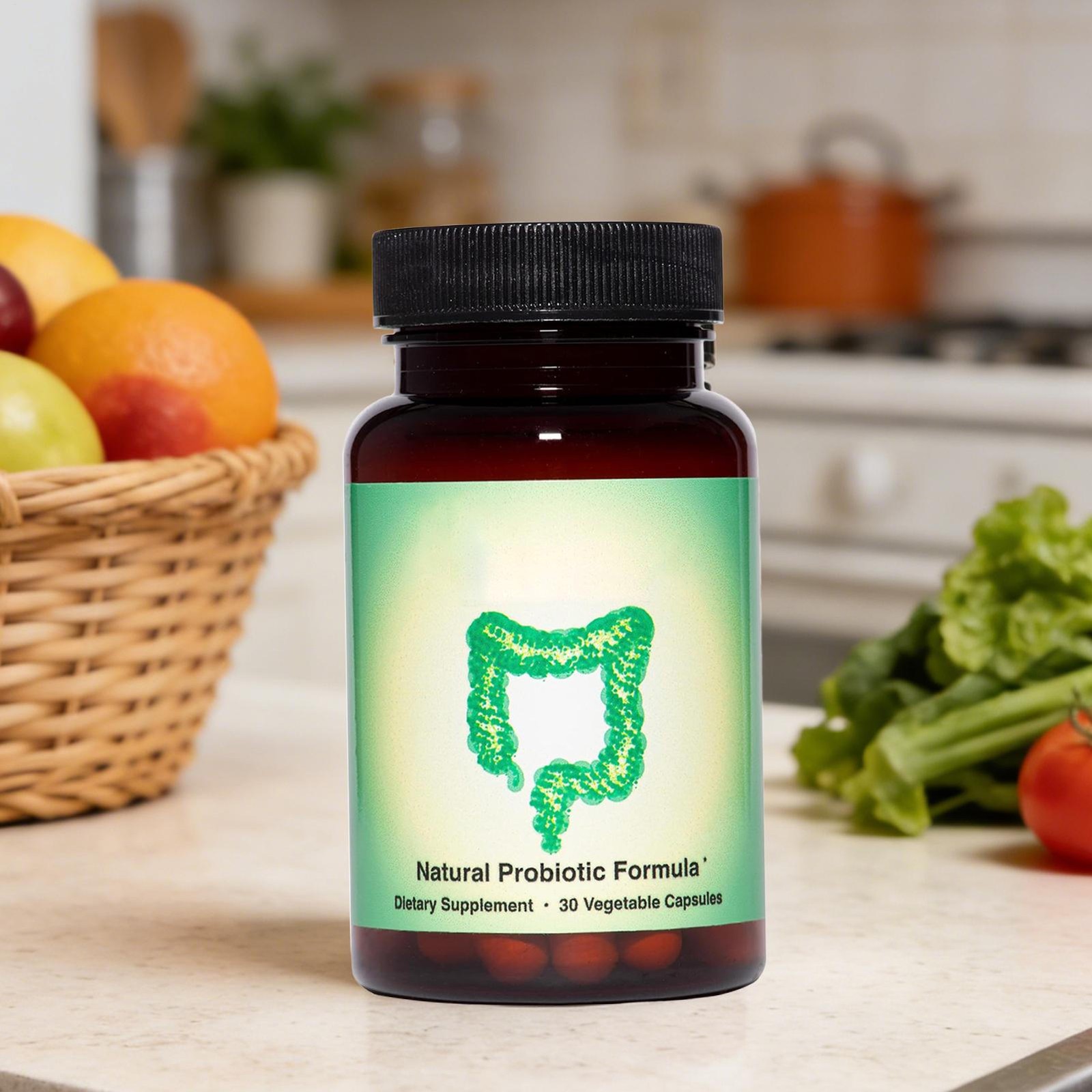 3Biome organic Probiotic Dietary Supplement Non-GMO & Gluten Free, 30 Vegan Caps
