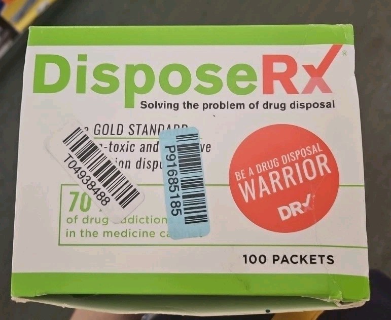 Dispose Rx Powder Packets – Brand New – For Disposal of Rx Medication 100 Count