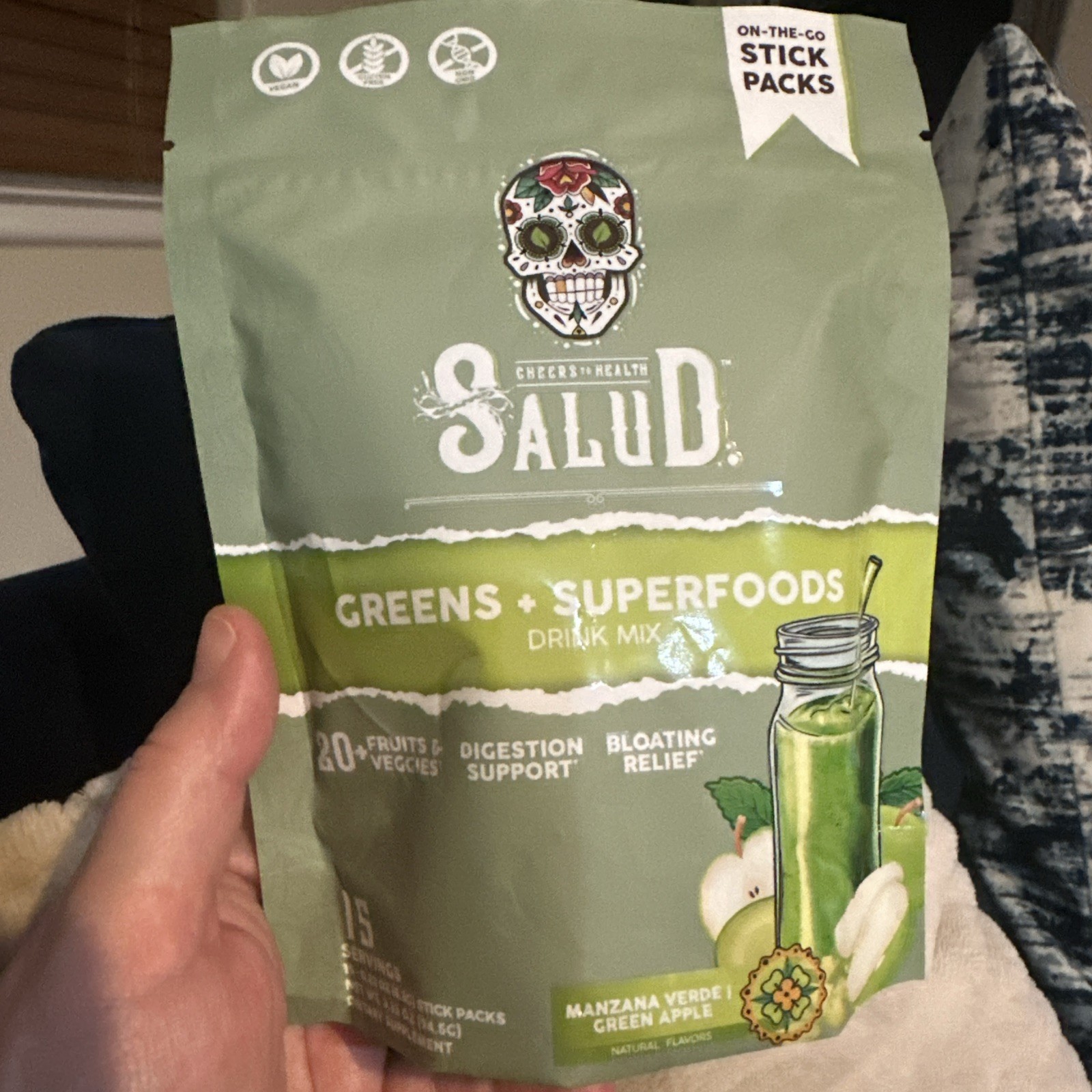 Taste Salud Greens + Superfoods Drink Mix Passion Fruit 15 ct