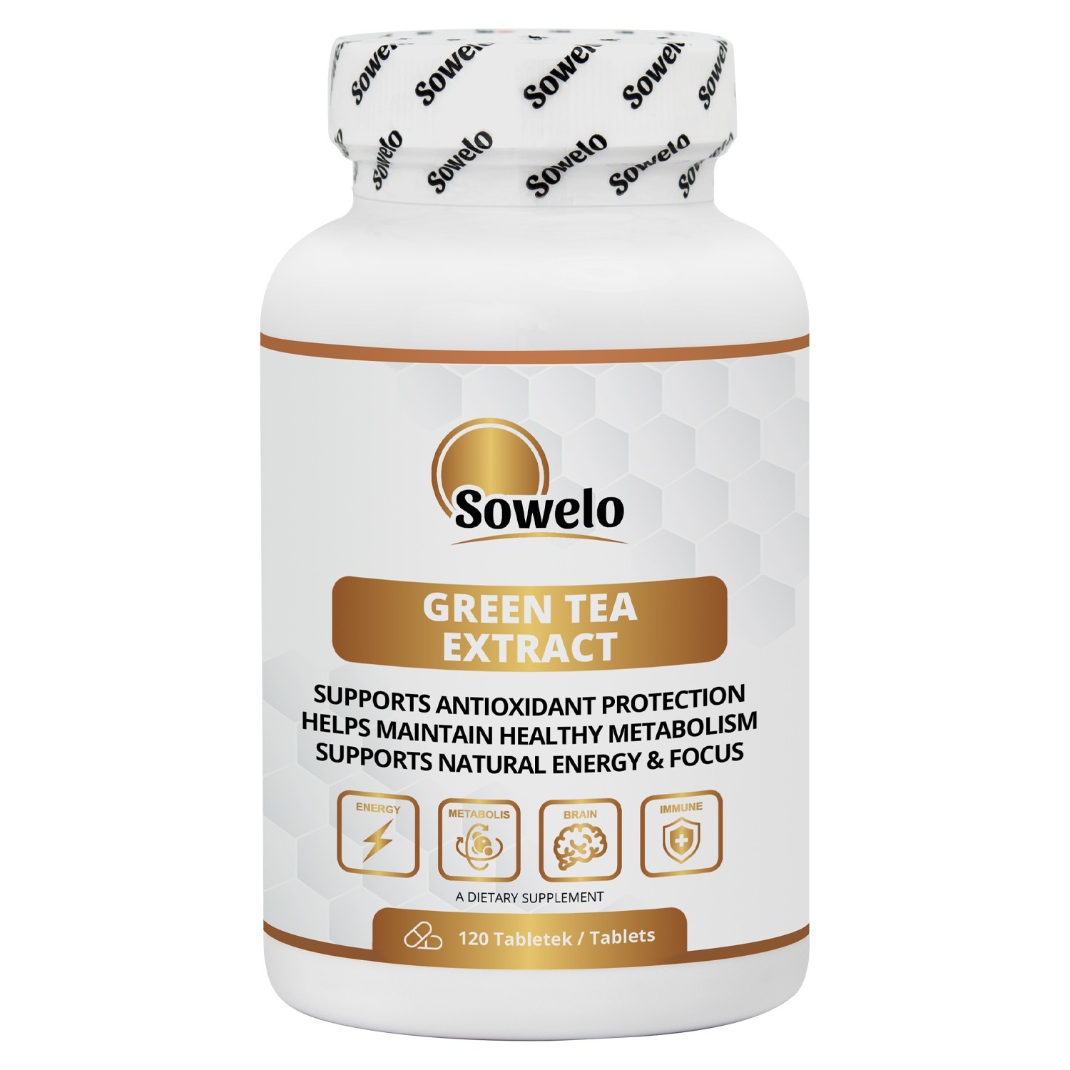 Green Tea Extract 1000mg Tablets – Antioxidant, Energy & Metabolism – Sowelo