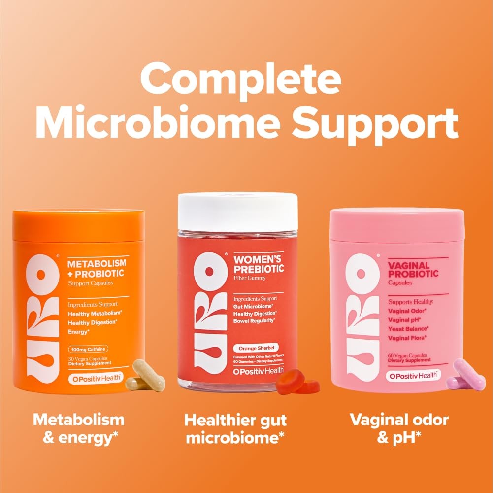 URO Metabolism + Probiotic Support Capsules – Metabolism, Gut Health & Sustai…