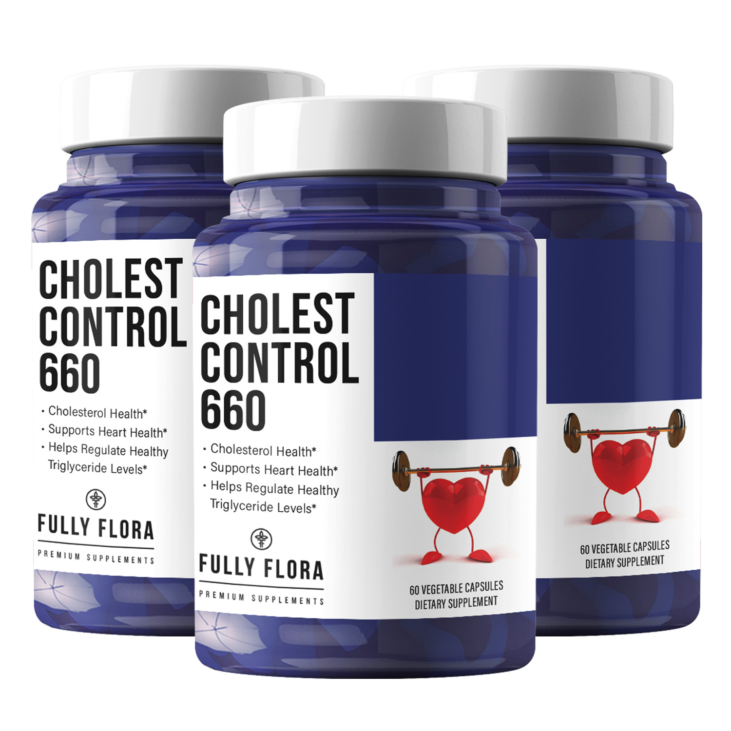 Cholesterol Control Regulator 660mg Supports Heart Health Supplement Pack of 3