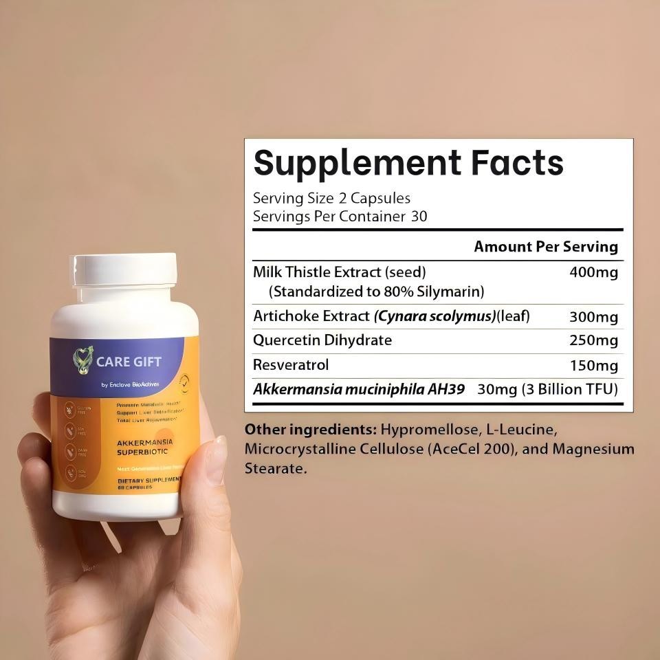 Probiotic Liver Health Supplement for Energy & Digestion (60ct) | Free Shipping